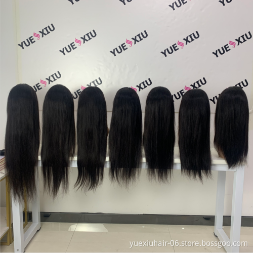 200 density 13x4 HD Transparent Lace Front Human Hair Wigs For Black Women 360 full Lace Frontal Wigs Glueless wig vendor